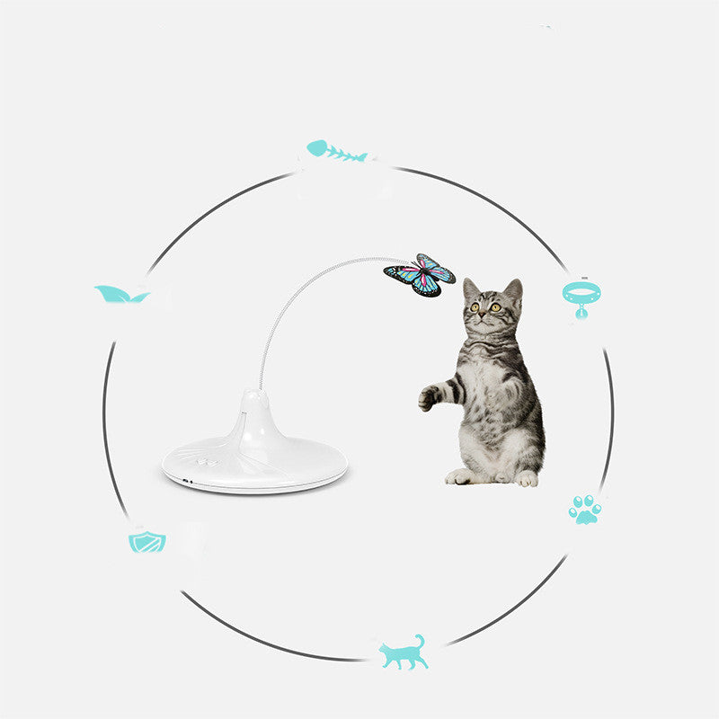 Butterfly Spinner Cat Toy, Rechargeable